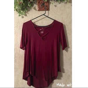 AE Maroon Soft & Sexy Shirt